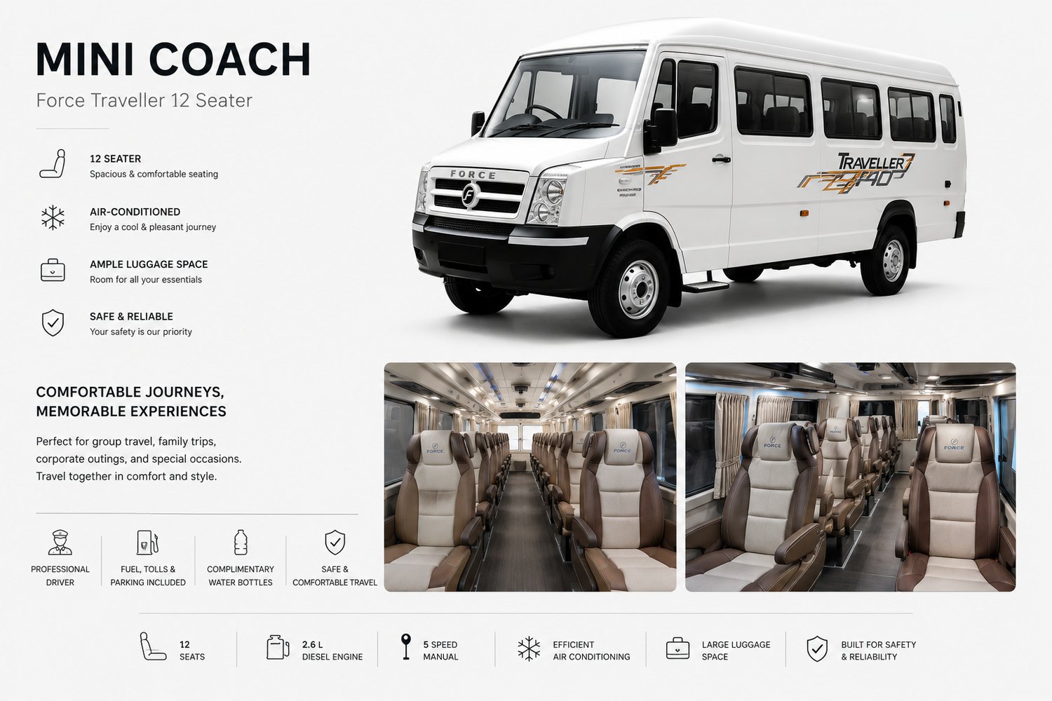 Force Traveller mini coach